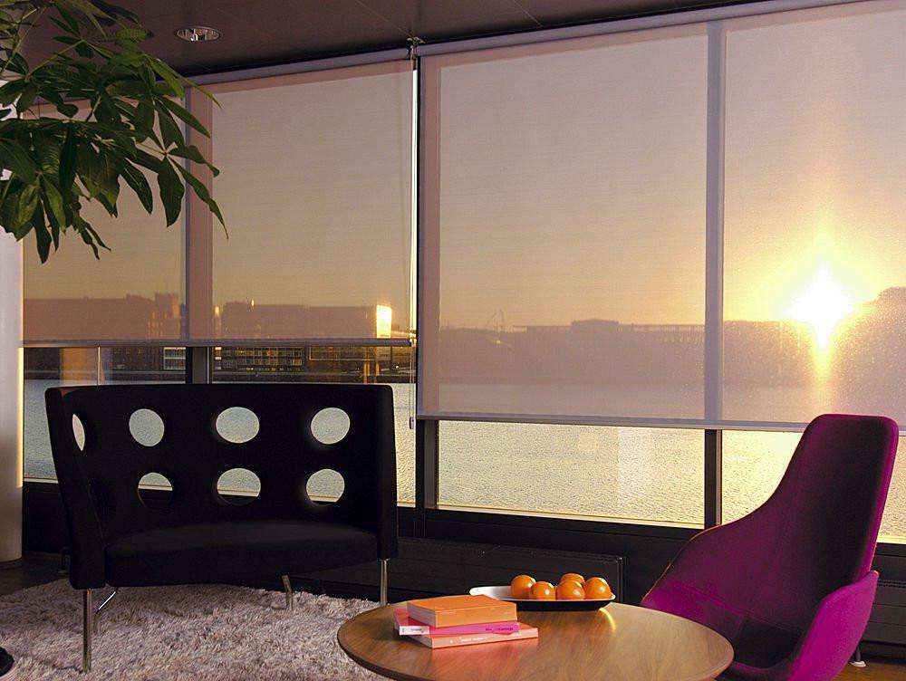 阳光面料suncoo工程遮阳卷帘roller blinds