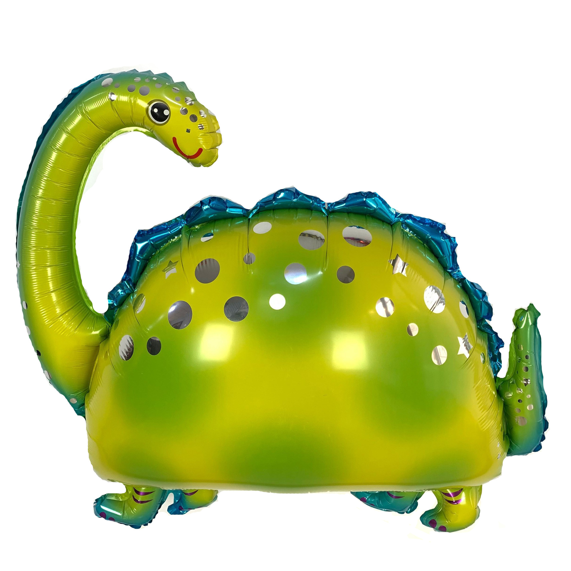 新款走路恐龙气球儿童玩具散步超龙铝膜气球生日派对礼品气球批发