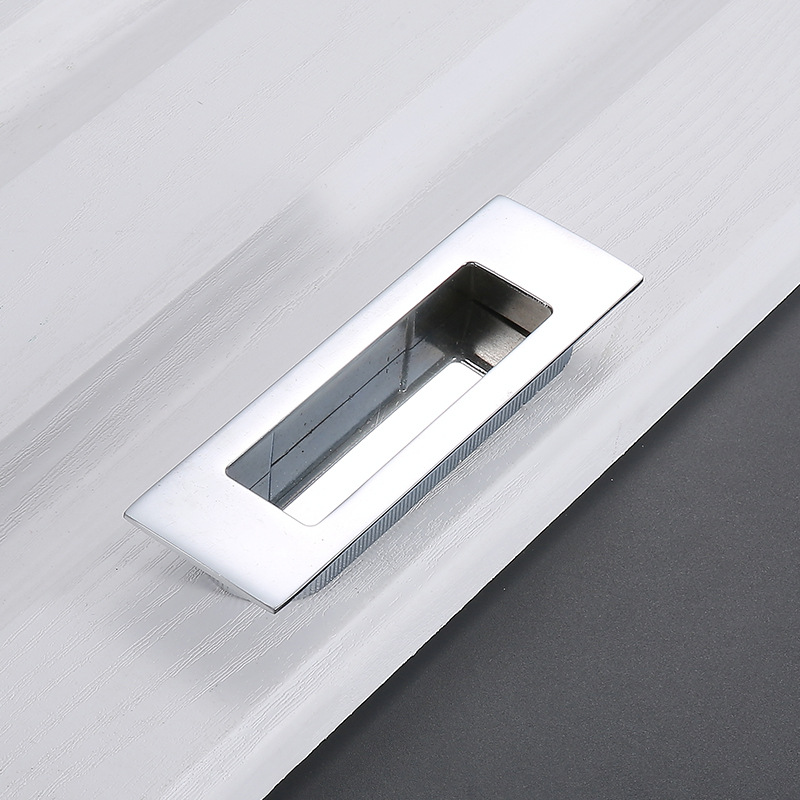 定制隐藏式暗拉手锌合金家具长方形盒子门扣手橱柜五金把手