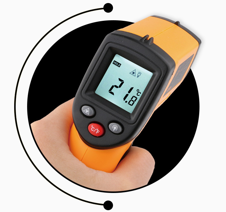 工业 非接触手持便携式红外测温枪 温度计 -50至530度gm530