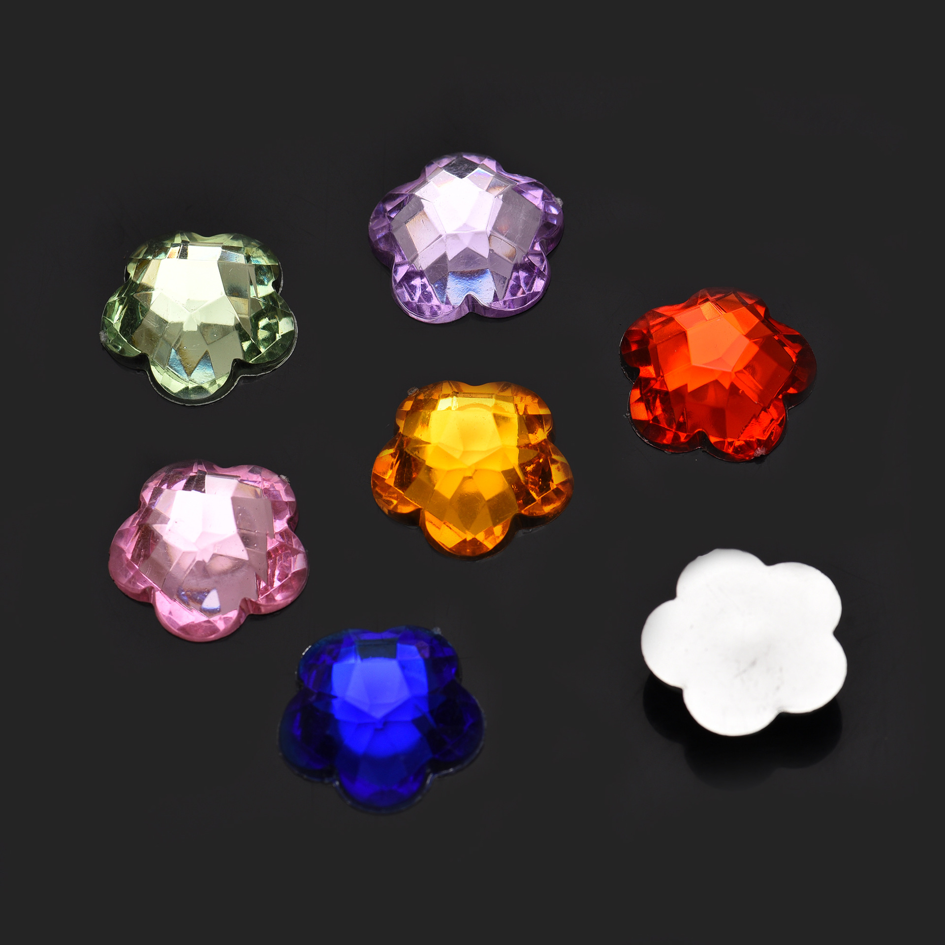 热卖 创意25梅花尖顶水钻 diy服装箱包鞋靴彩色水钻 厂家批发