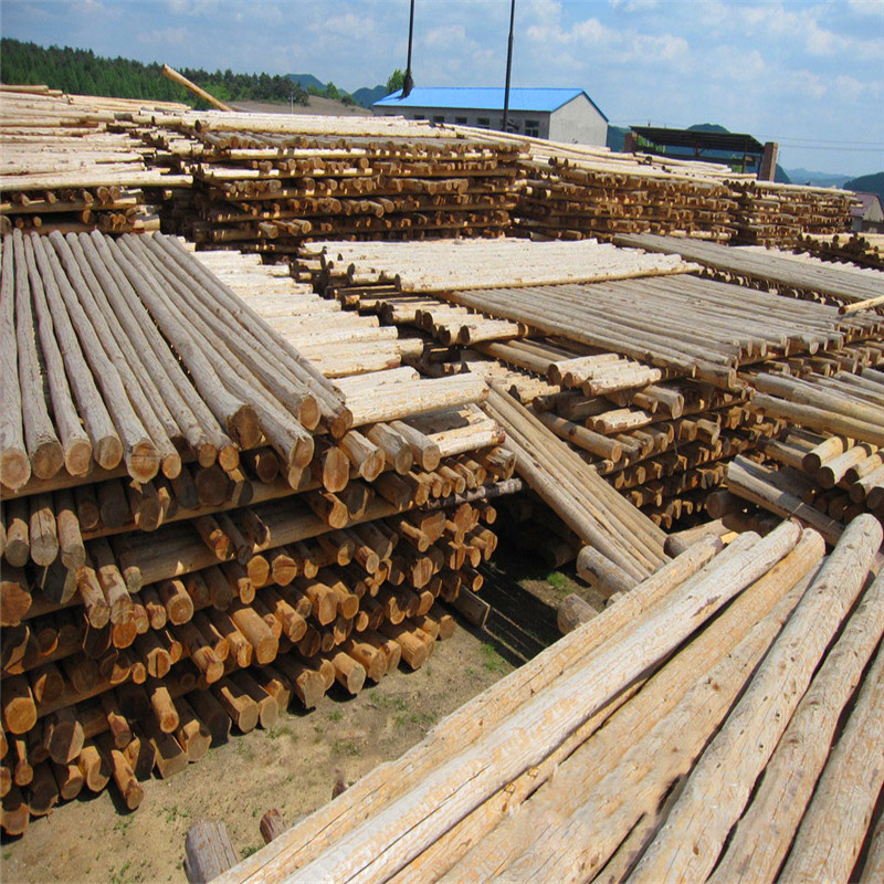 6米-10米防腐油木杆通讯油木杆 防腐木电杆直径100mm-135mm