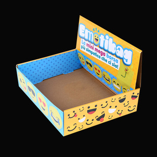 优质款儿童玩具球笑脸包装盒定做 彩色瓦楞覆膜纸盒 厂家直销