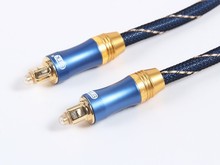数字光纤音频线spdif光纤音频功放线 音响光纤线方口对方口金属头