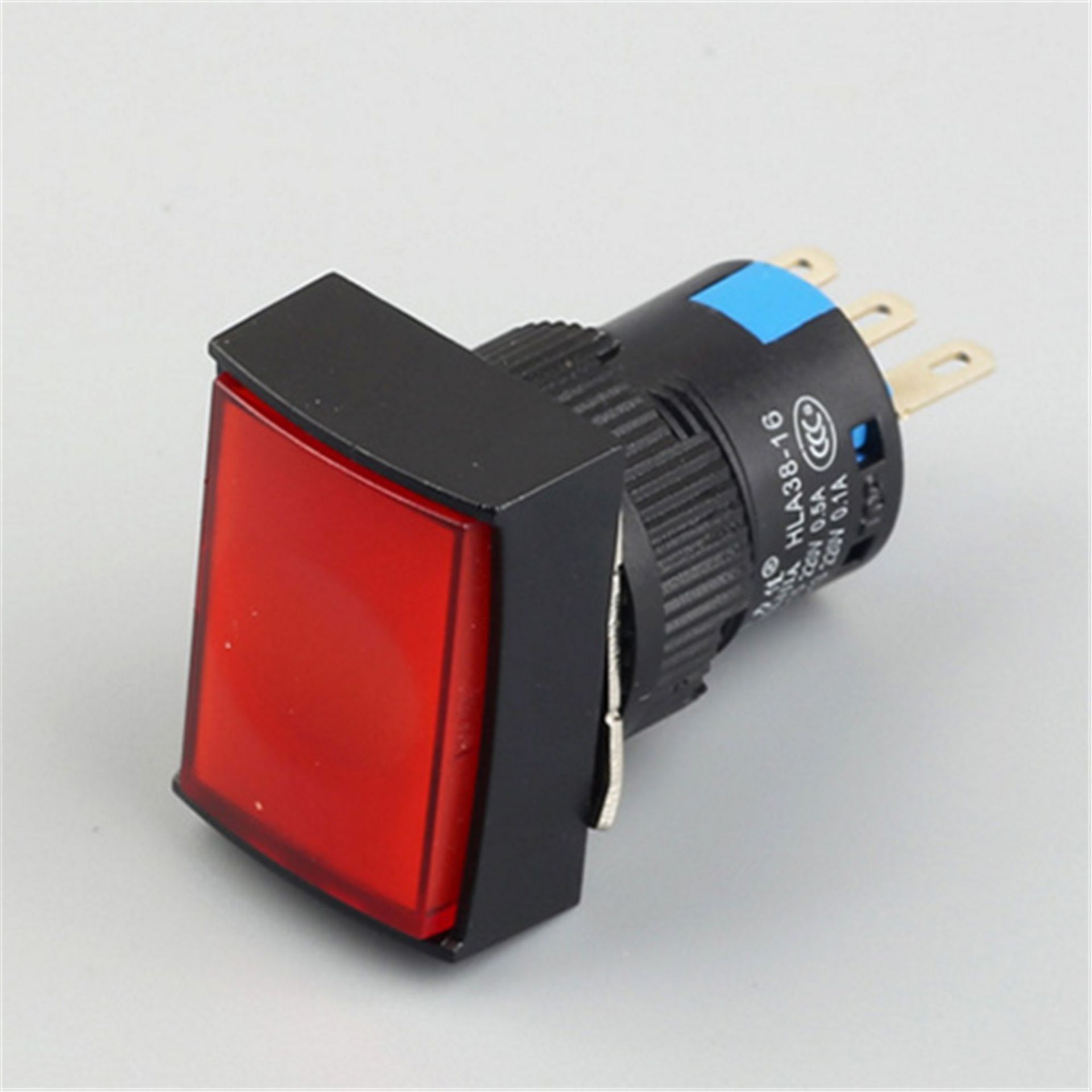 自复位按键开关 按钮点动开关 r13-507 16mm 红色 无锁开关