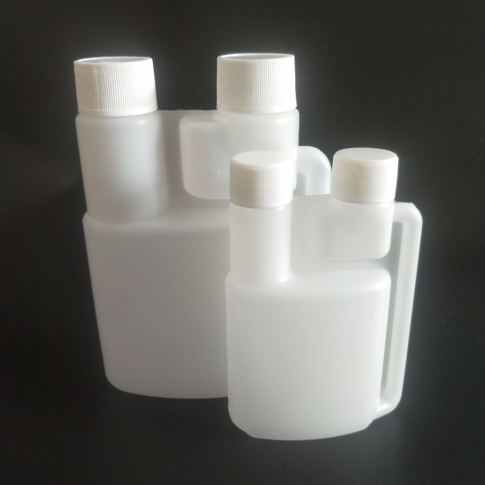 工厂直销 250ml*20ml双口瓶 hdpe塑料瓶 农药瓶 液体瓶 塑料壶