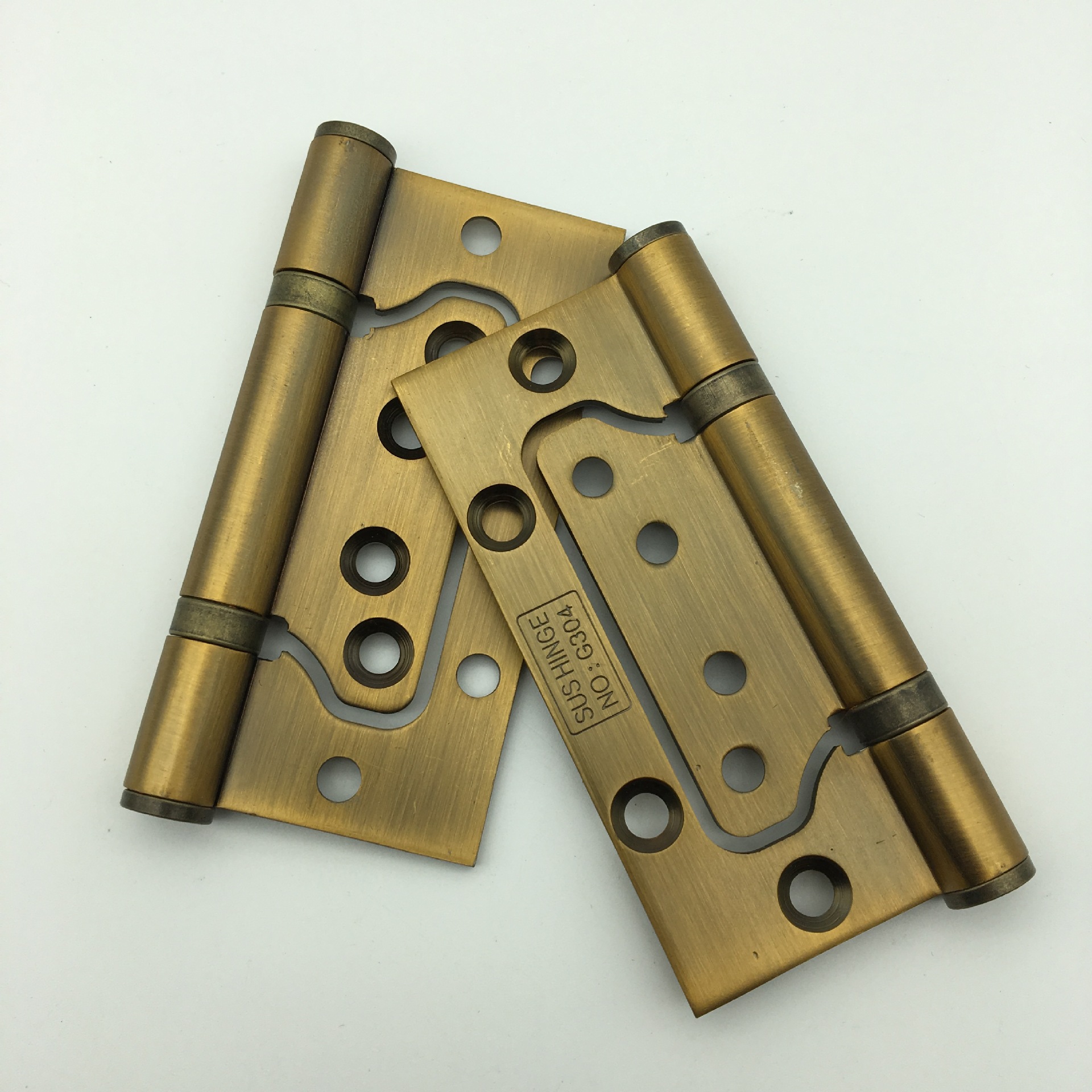 0不锈钢子母合页 大轴承静音房门木门五金-黄古铜