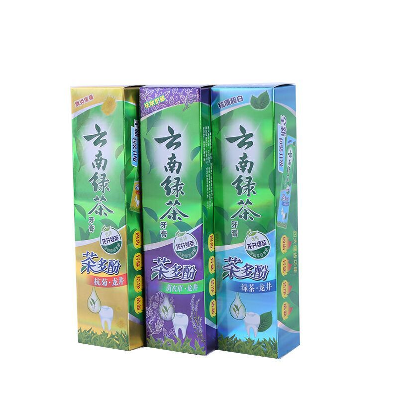 Factory Direct Supply Yunnan Green Tea 100G Adult Toothpaste Gift Welfare Wholesale Yunnan Green Tea Toothpaste