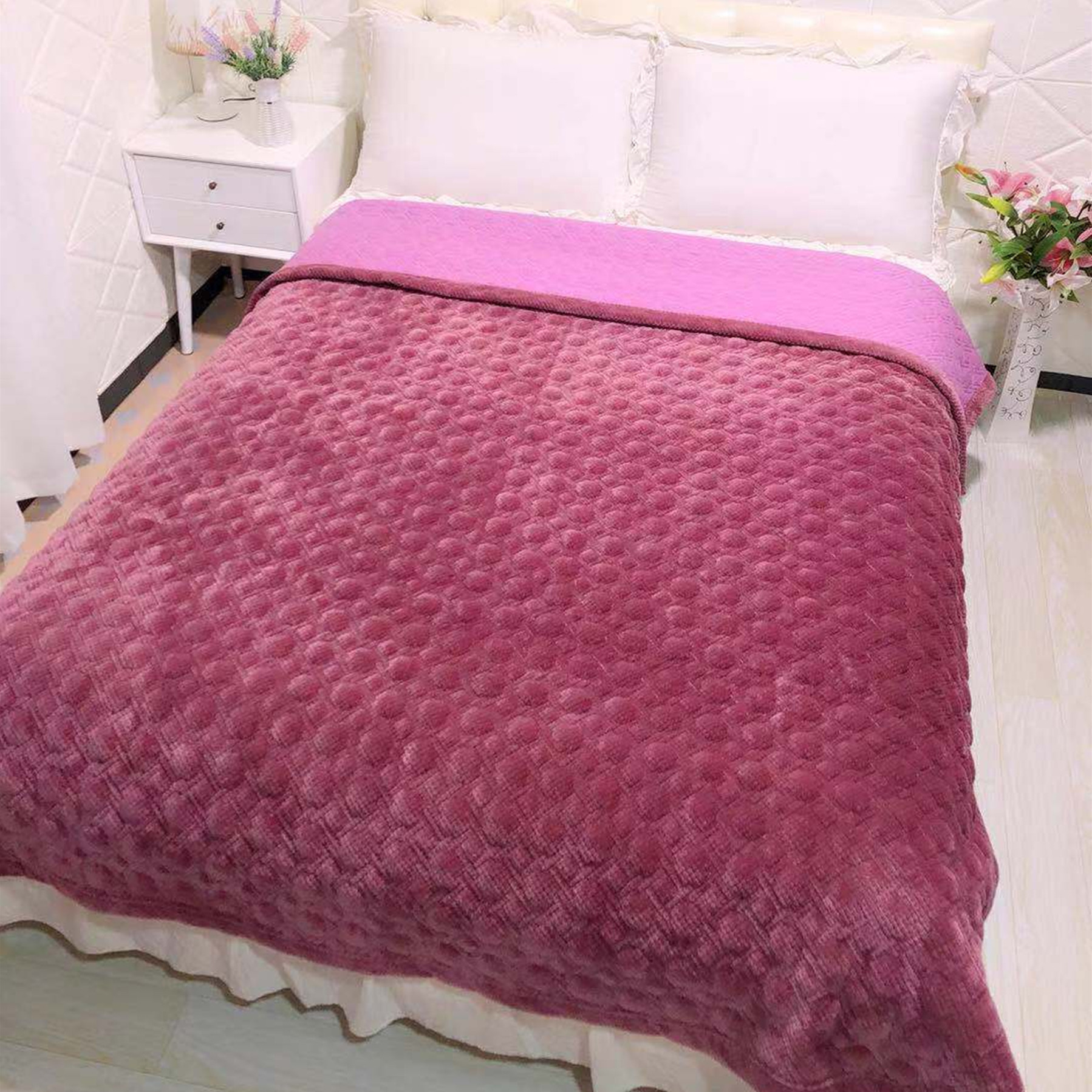 春季新款加厚多功能绗缝床单床盖 夹棉舒适盖毯床上用品批发