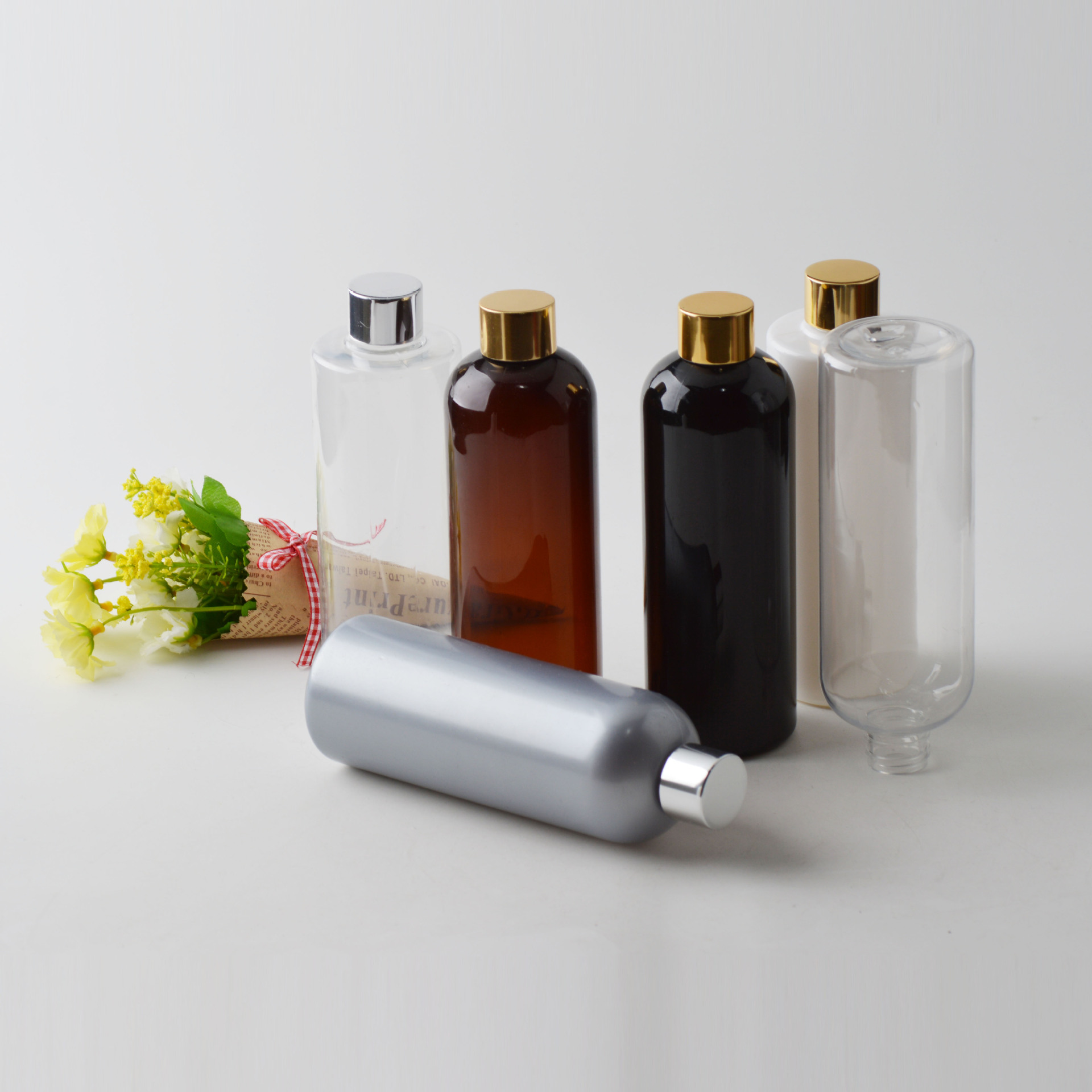 300ml电化铝旋盖瓶乳液瓶 卸妆液瓶 洗发水瓶 爽肤水瓶