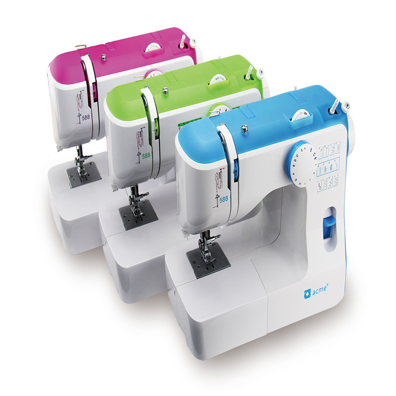 爱可美acme588多功能家用电动缝纫机衣车锁边绣花扩展台式