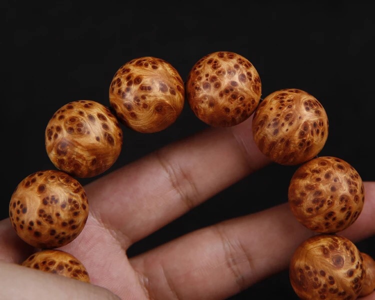 满留疤太行崖柏手串2.0雀眼108颗佛珠文玩手链男士手珠