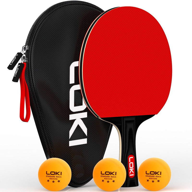 loki雷神乒乓球拍 oem/odm直拍横拍批发定制贴牌单支装学生球拍