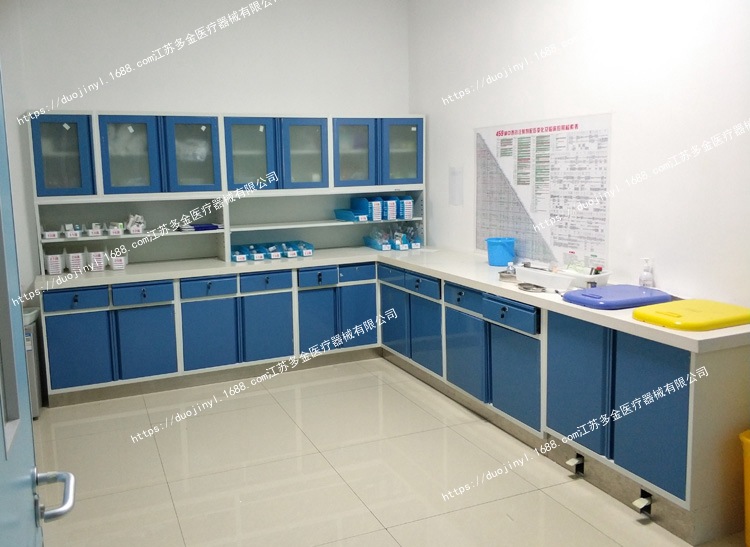 配药台实拍医院效果图无菌物品柜配液处置柜厂家定制金属柜配药台