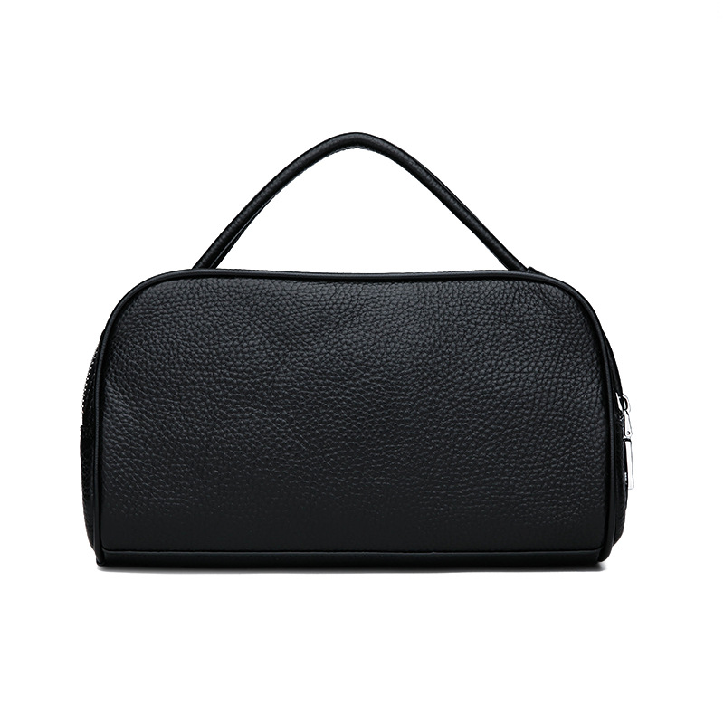 Cross-Border 2022 New Clutch First Layer Cowhide Large Capacity Clutch Mobile Phone Men's Bag