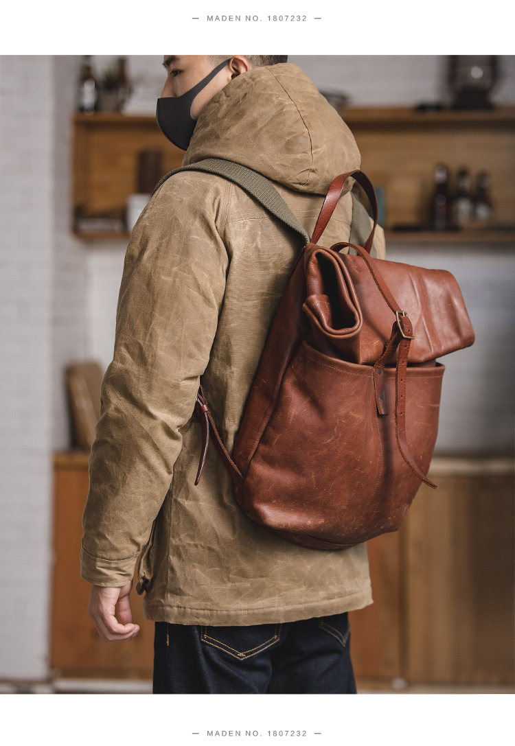 马登工装 美式复古多袋油蜡夹克春冬vintage卡其色宽松休闲棉服男