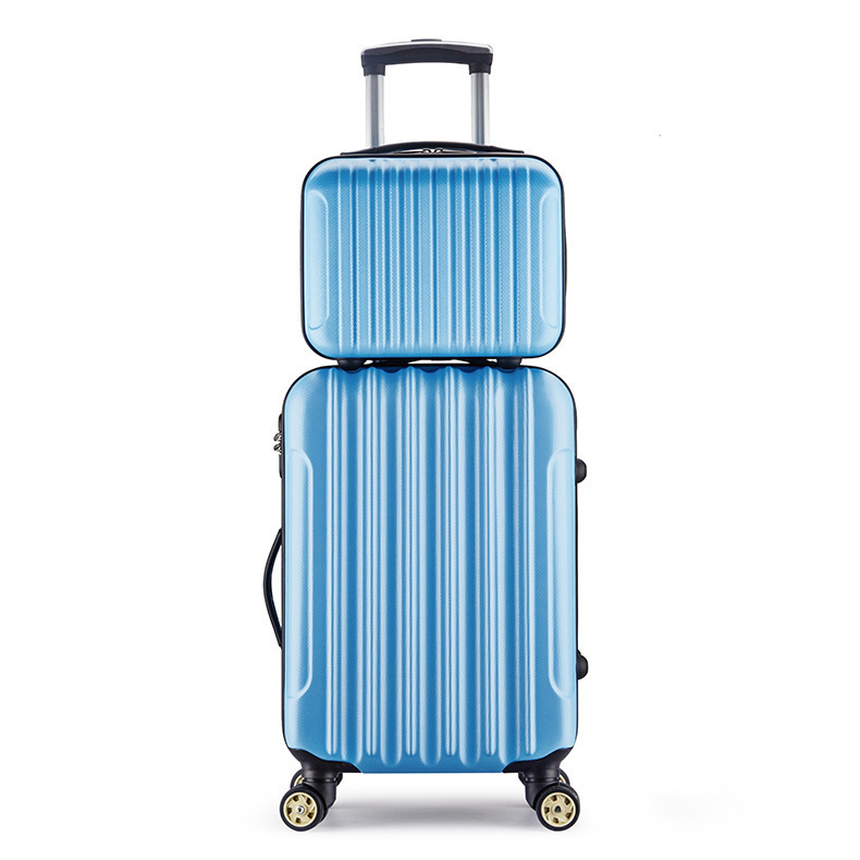 图案定制14寸 20寸abs子母旅行箱abs礼品拉杆箱厂家定制公司礼品