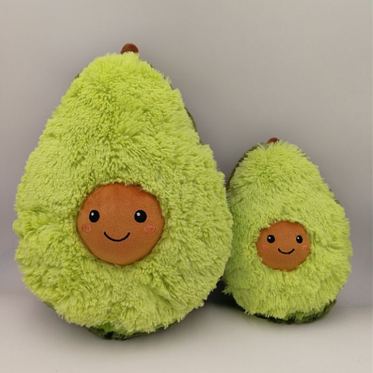 工厂订 做牛油果抱枕毛绒公仔仿真鳄梨刺绣表情毛绒水果玩具-阿里巴巴