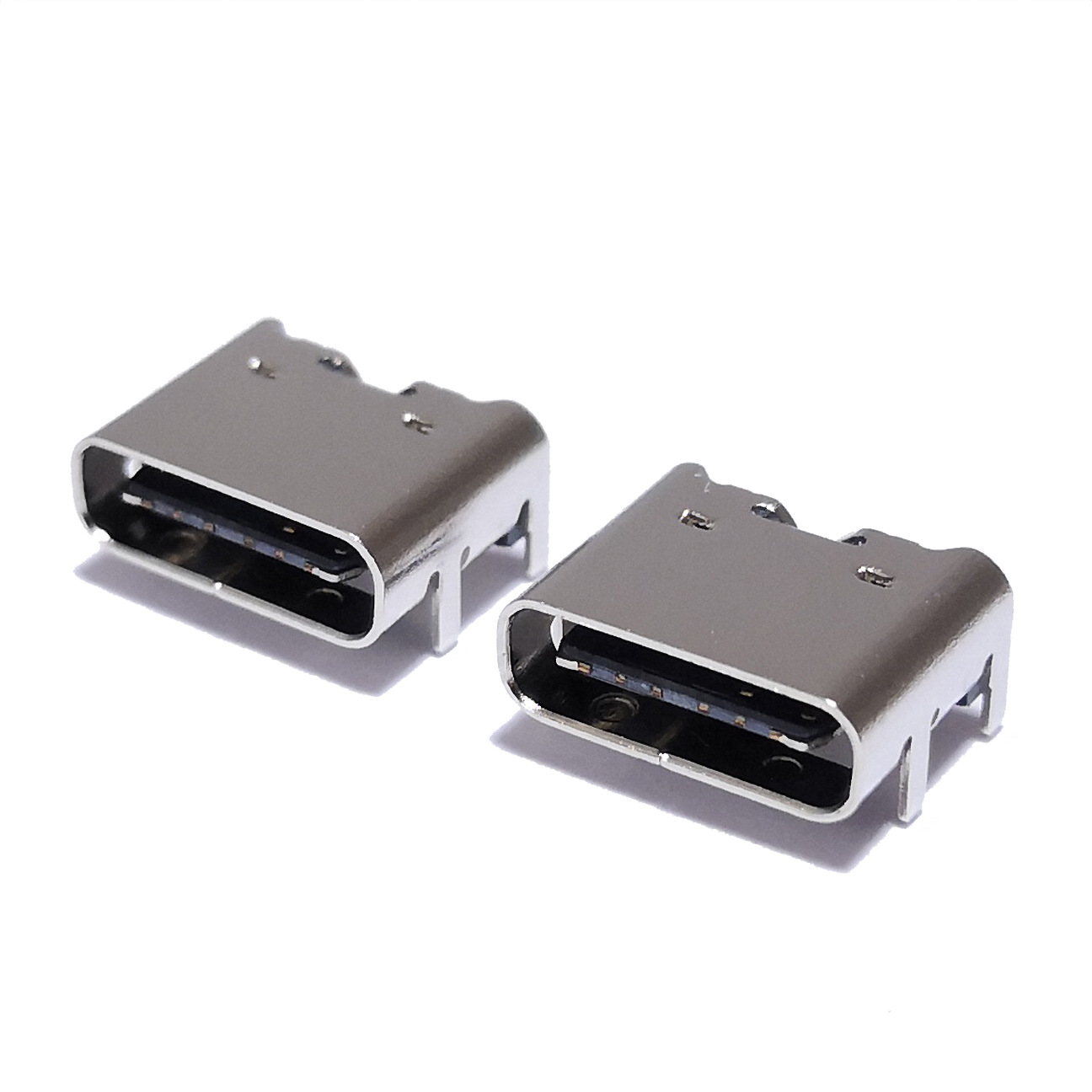 前插后贴 type-c母座 6p 充电usb3.