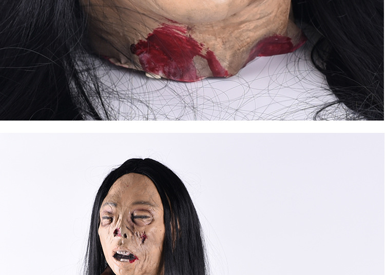 万圣节红衣贞子吊鬼恐怖道具鬼屋密室逃脱酒吧ktv布置装饰吊尸体