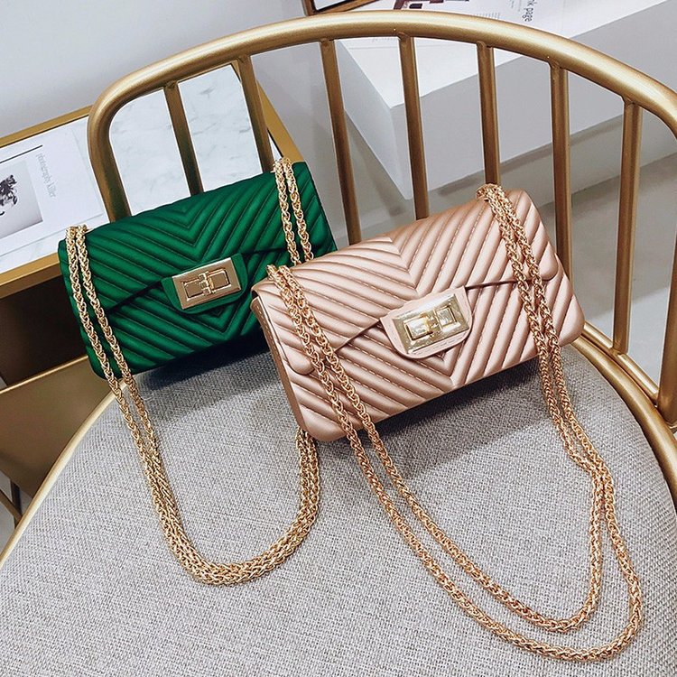 2021 Chic Chanel-Style New Trendy Jelly Small Bag Personalized, Stylish and Simple One-Shoulder Crossbody Mini Women's Bag