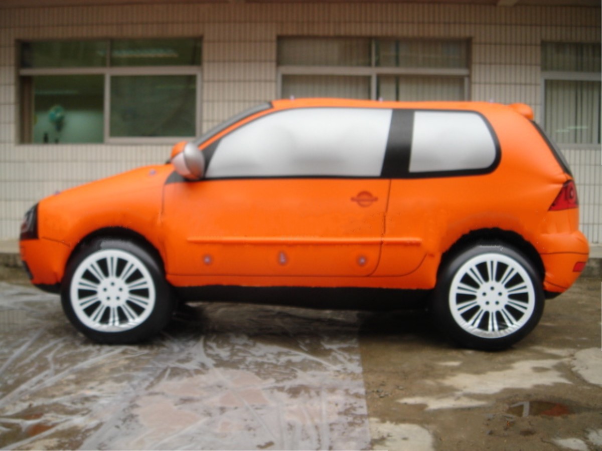 厂家供应pvc充气玩具汽车 定制广告模型车子 可定制尺寸