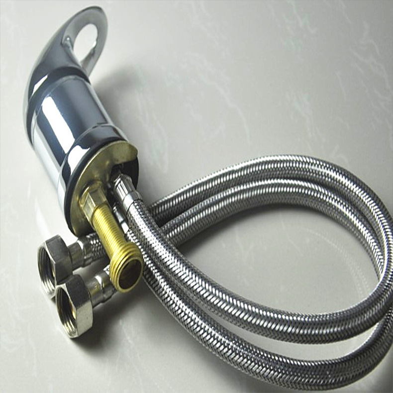 洗头床水龙头开关美发理发店冷热混水阀配件发廊混合阀冲头床专用