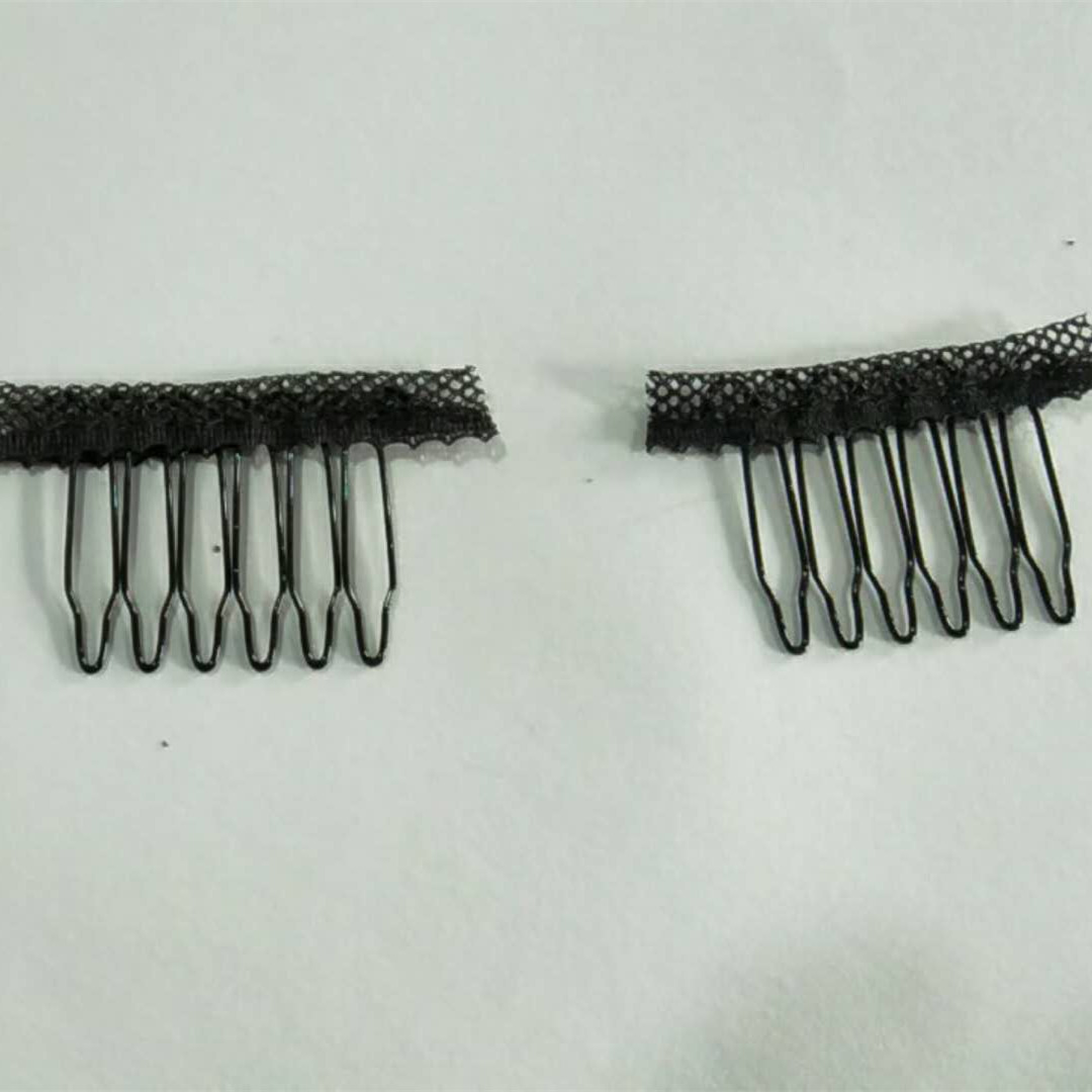 假发辅料6齿网帽卡子网帽梳假发专用网帽接发卡子wig cap clips