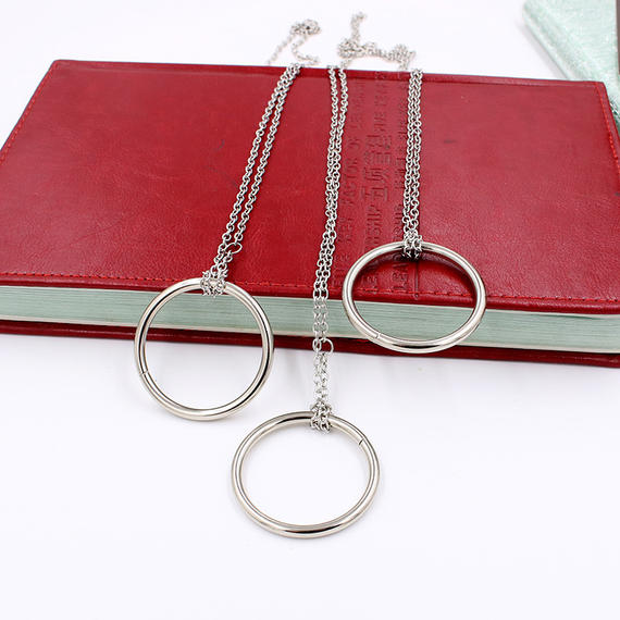 明日环 近景魔术 铁圈项链铁环泡魔术道具 喜结良缘大魔结