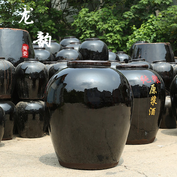 500斤土陶缸黑釉陶瓷大酒缸空老酒坛300斤酿醋坛子白酒黄酒储酒缸
