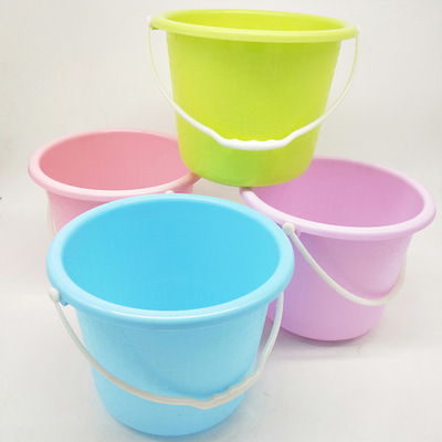 厂家直销塑料水桶 儿童玩具桶 时尚马卡龙沙滩桶 日用百货批发