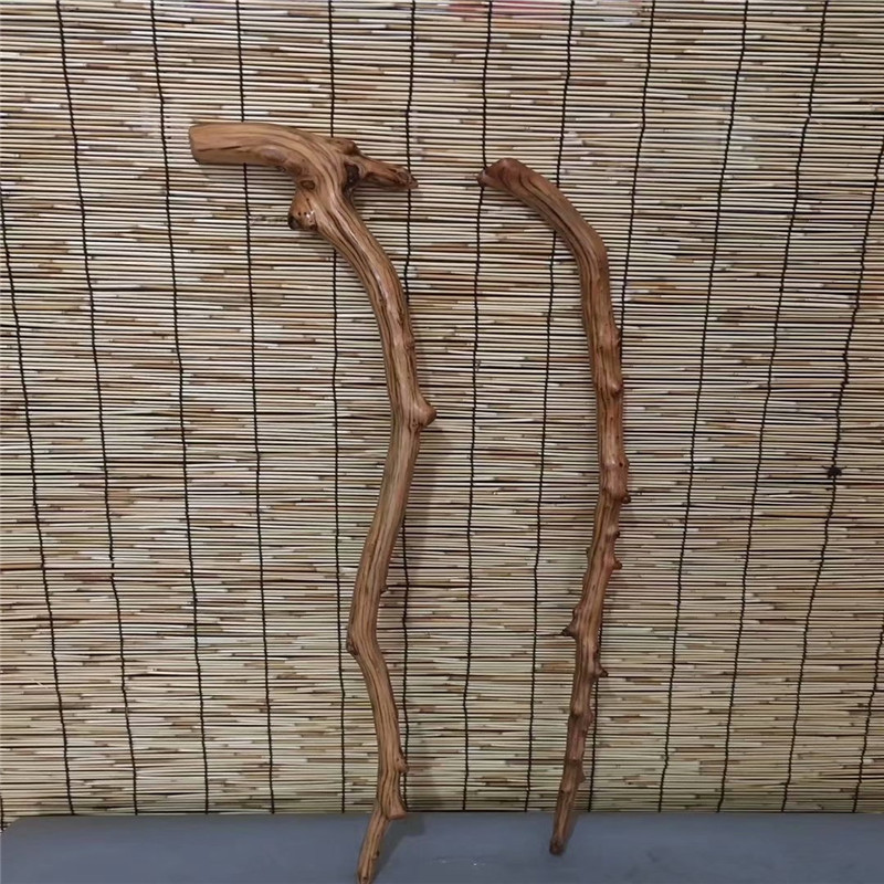 崖柏虎皮纹榴疤拐杖 (2)