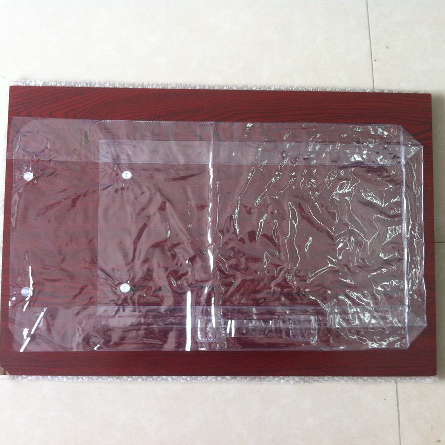 现货pvc床品四件套家纺包装塑料纽扣袋家纺被套床单袋超透卡头袋