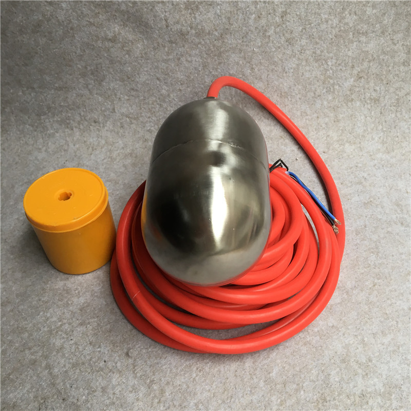 304不锈钢耐高温防腐浮球开关污水池浮球电缆5米fqs系列