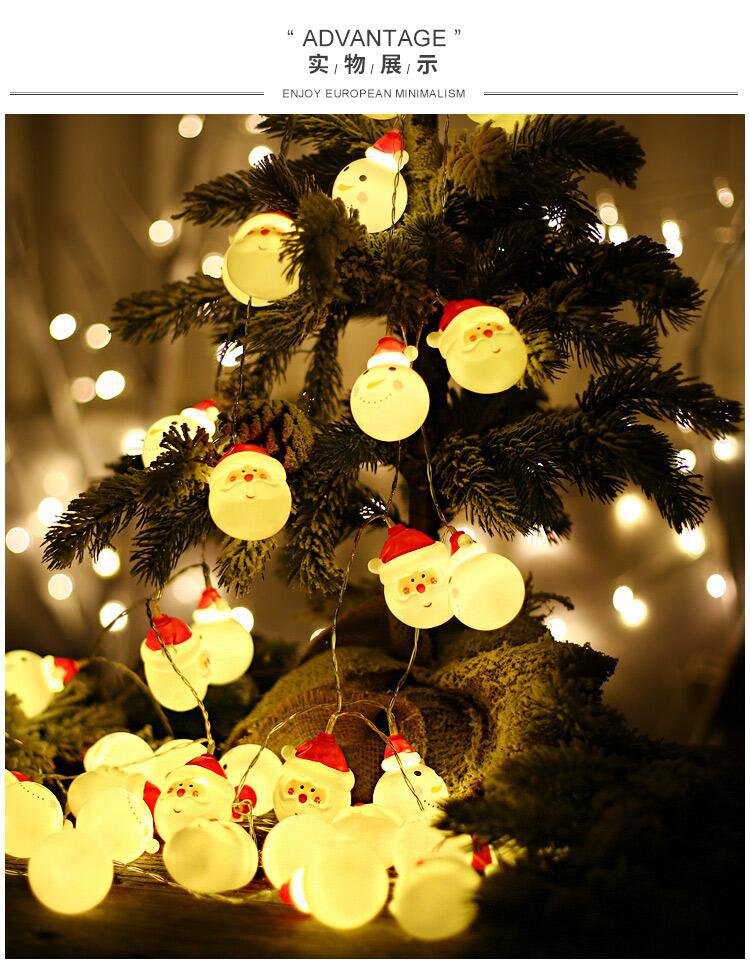 跨境爆款圣诞灯led圣诞装饰灯圣诞节灯圣诞灯饰雪人圣诞老人灯串