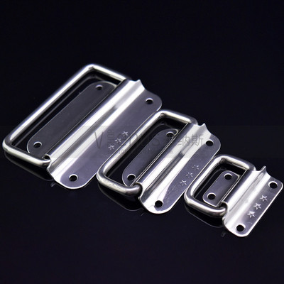 加厚不锈钢折叠拉手 工具箱活动提手 箱环提手工业设备箱把手304