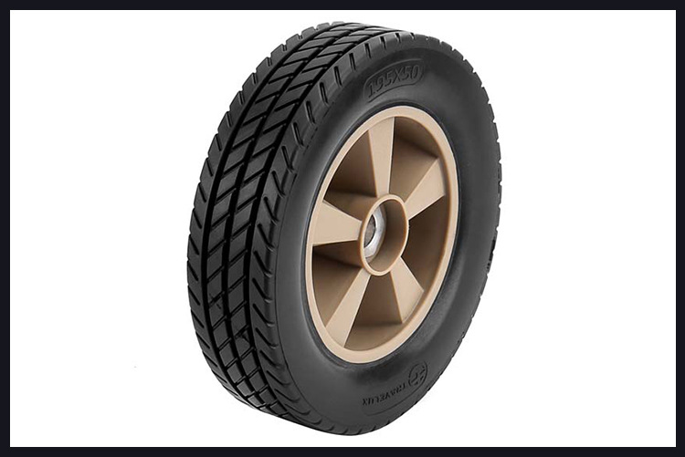 全乐轮胎8寸扁平轮胎 电动轮椅轮胎 实心轮手推车 轮胎供应