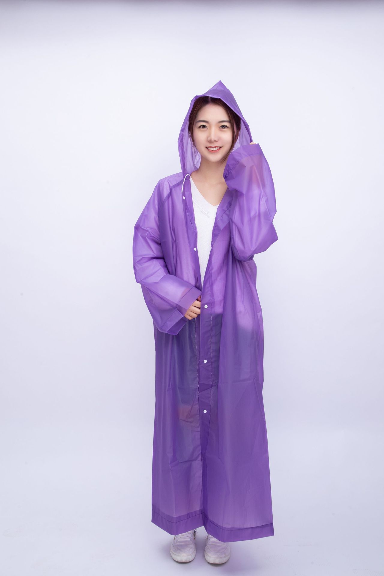 Non-Disposable One-Piece Raincoat Poncho PEVA Fashion Travel Outdoor Adult Raincoat Factory Raincoat Wholesale