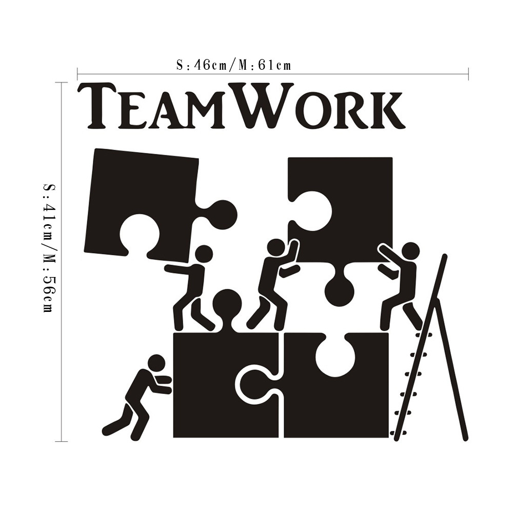 yy004励志英文团队个性创意team 卧室书房教室寝室办公室精雕墙贴