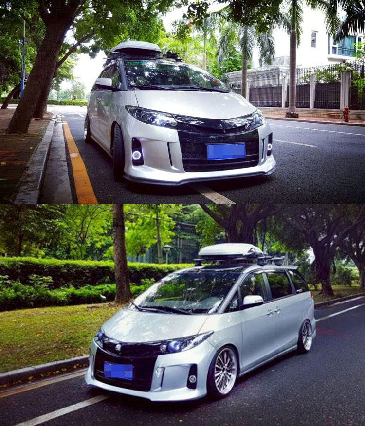 2014-2017比亚迪m6改装大包围前杠带雾灯比亚迪m6前杠连中网总成