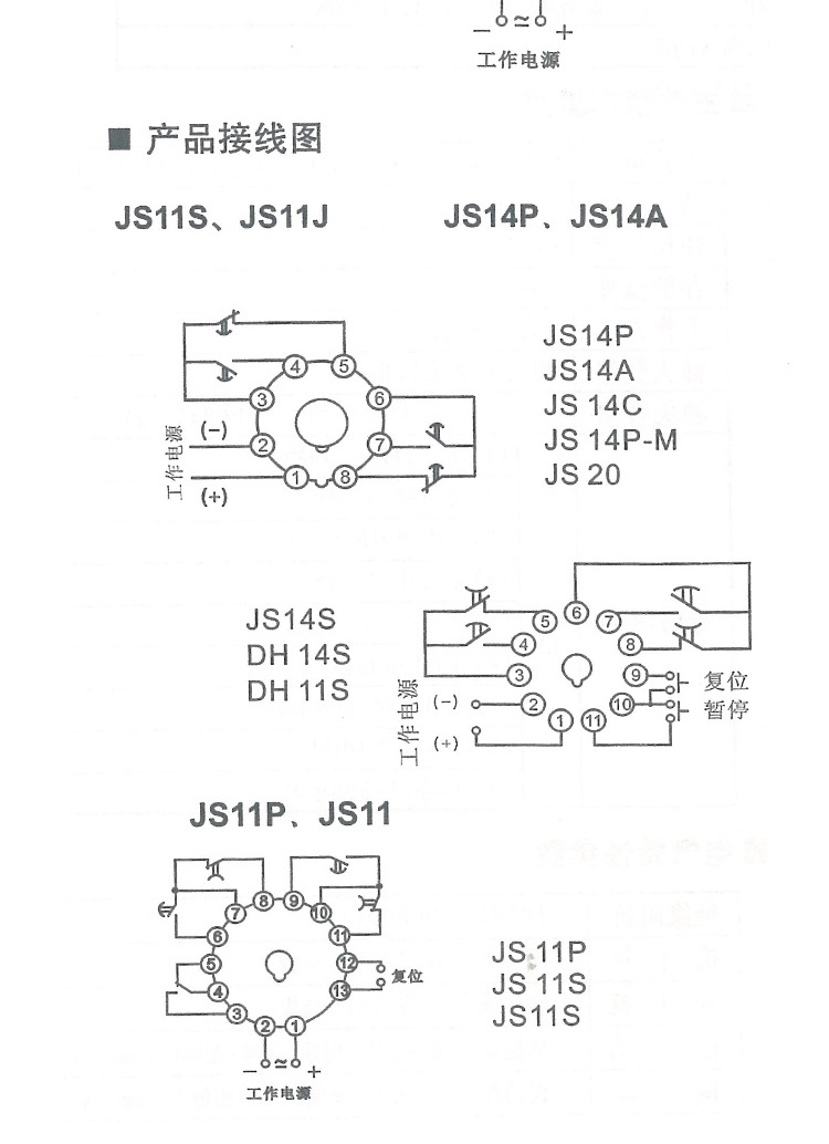 js11p999s380v220v搅拌机专用数字时间继电器