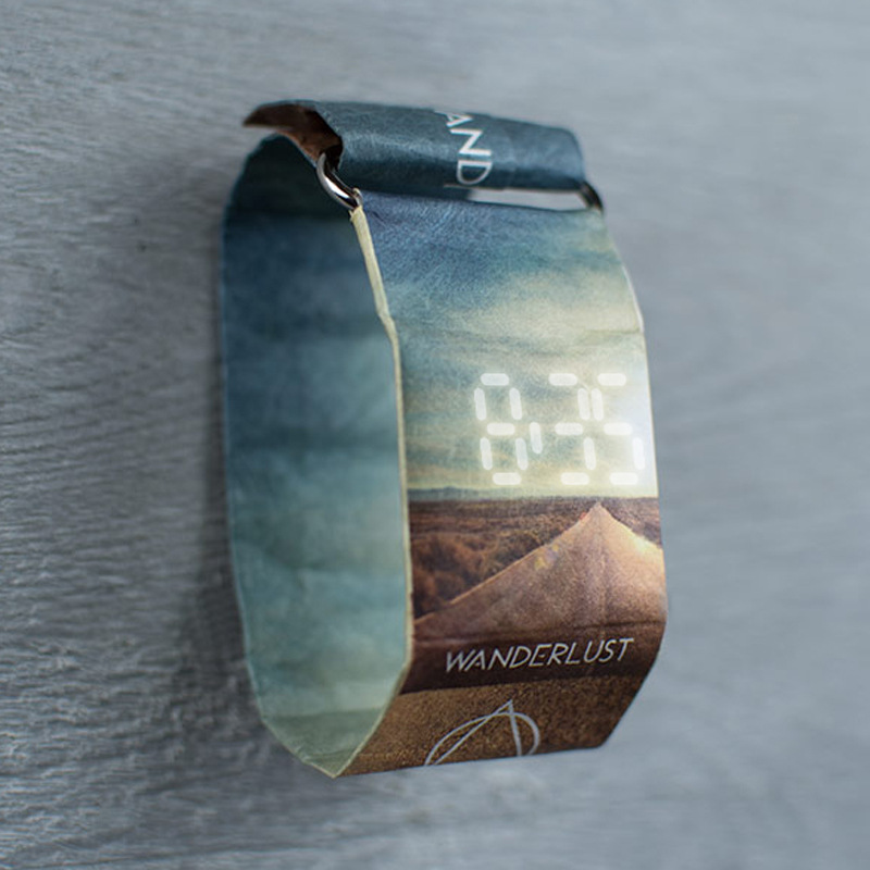 lcool高品质原版德国新型智能创意纸质手表paper watch时尚男防水