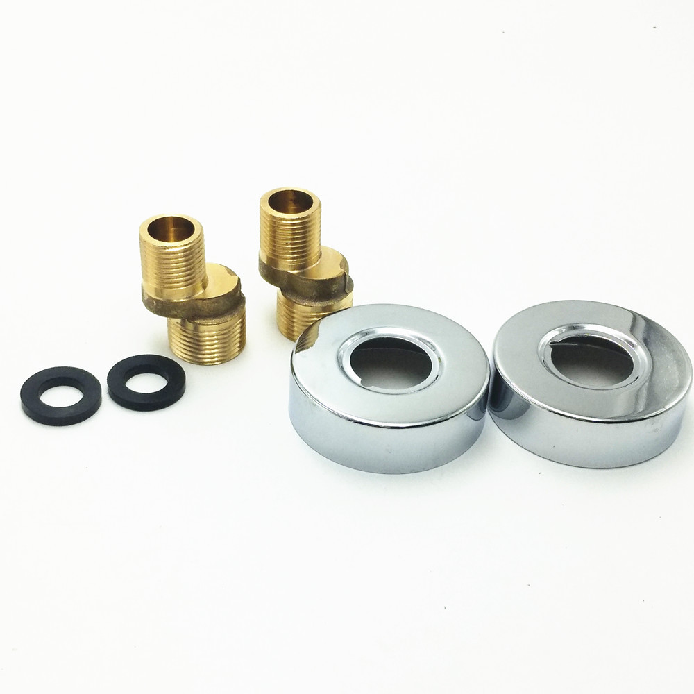 淋浴龙头维修安装配件花洒 加厚曲脚弯脚 拐脚弯角铜接头装饰盖