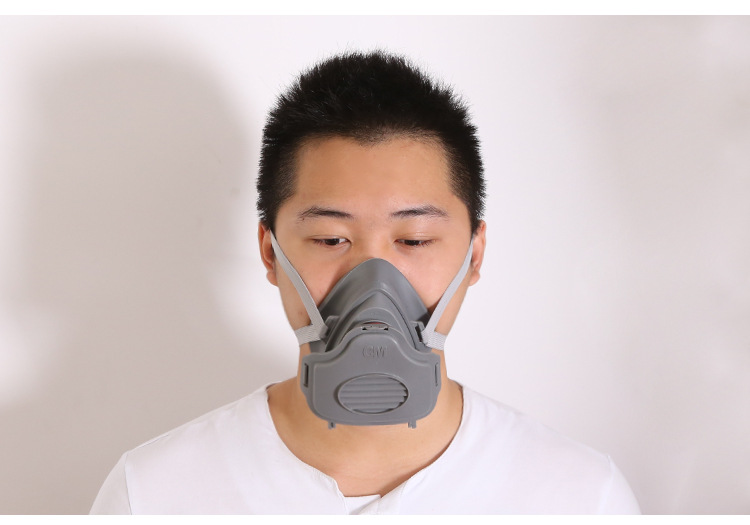 防尘口罩面具防工业粉尘防毒透气面罩可清洗易高效颗粒物防呼吸器
