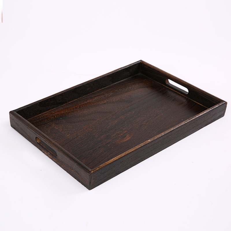 源头厂家日式烧桐木实木茶盘长方形大号茶托果盘托盘组合干泡台