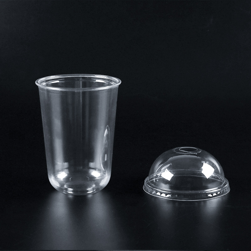 90口径奶茶杯 90口径注塑杯 90注塑半开盖 90注塑杯 pet杯子 pet奶茶
