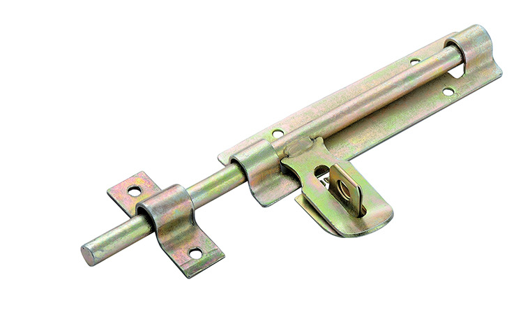 [炜之兴]铁插销镀彩铁门锁老式门锁焊接铁门栓6寸8寸10寸12寸门栓