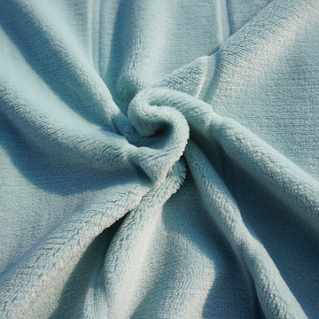 素色单面剪花法兰绒  单面剪竖条法兰绒批发 flannel fleece