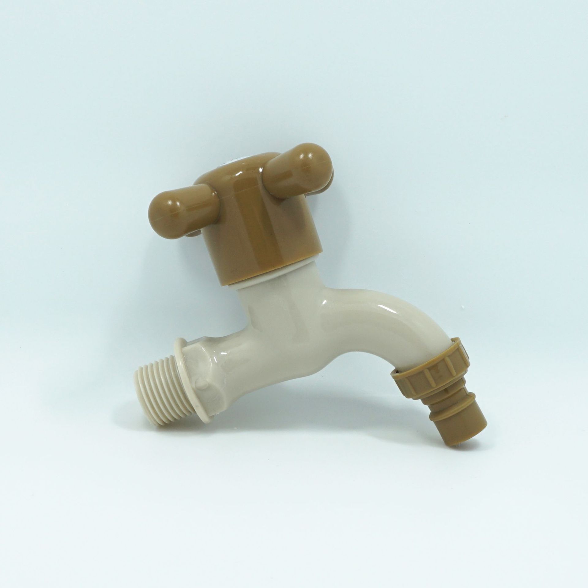 塑料自来水龙头十字尖嘴水龙头pp快开水嘴4分家用工程龙头水阀