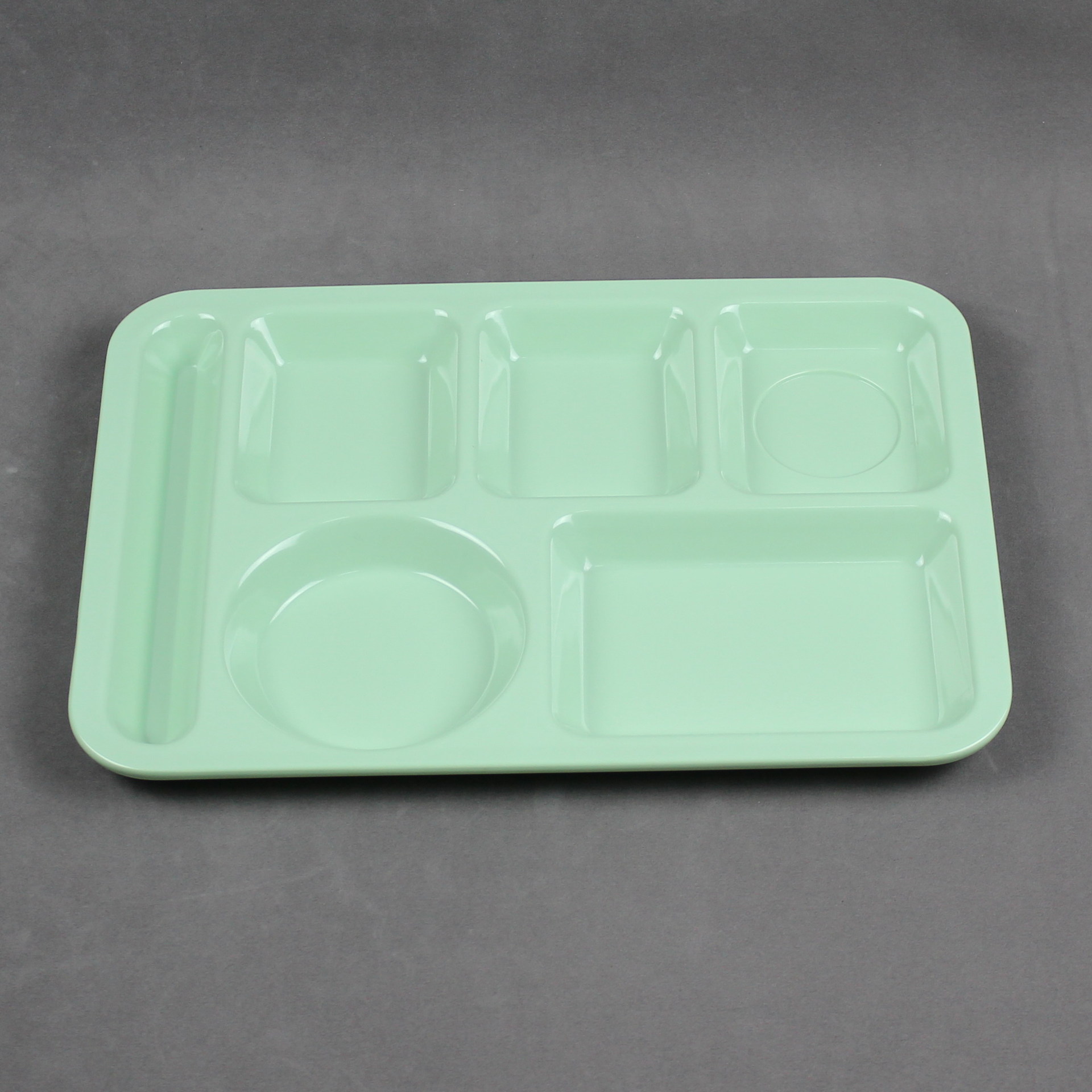 厂家直销美耐皿密胺仿瓷餐具15寸多格快餐盘公司食堂餐具